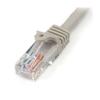 STARTECH Netzwerkkabel Cat5e UTP ohne Haken 1 m - Ethernet-Kabel RJ45 mit Knickschutz - M/M - Grau