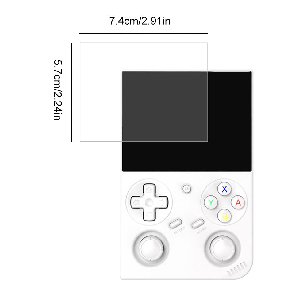 2Pcs Tempered Glass Anti-scratch Protective Film Tempered Screen Film for Anbernic RG35XX Pro Handheld Game Console