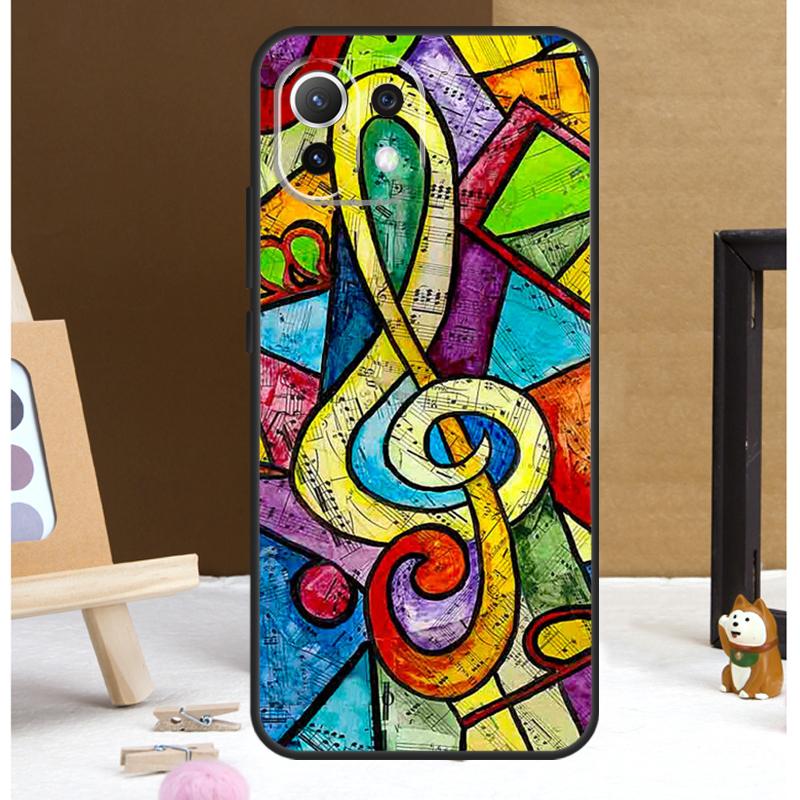 

Music Note Musical Treble Clef Case For POCO M6 X3 X5 X6 Pro F3 F5 M5s Cover For Xiaomi 13T 12T 11T 14 Pro 12 13 Lite Case POCO F4