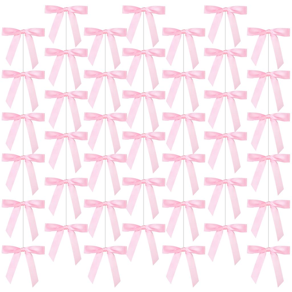 8 Pack Pink Bow Hanging Garland Of 64 Pieces Bow Hanging Decorations For Girls Birthday Party Bachelorette Wedding Bridal Shower
