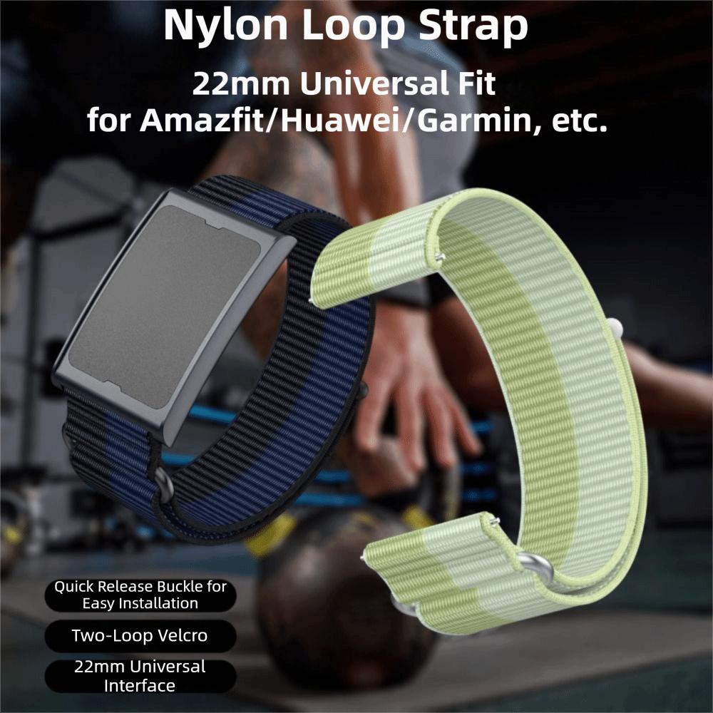 22mm Fitness Tracker Strap Nylon Replacement Wristband New Sport Band for Amazfit Helio Strap