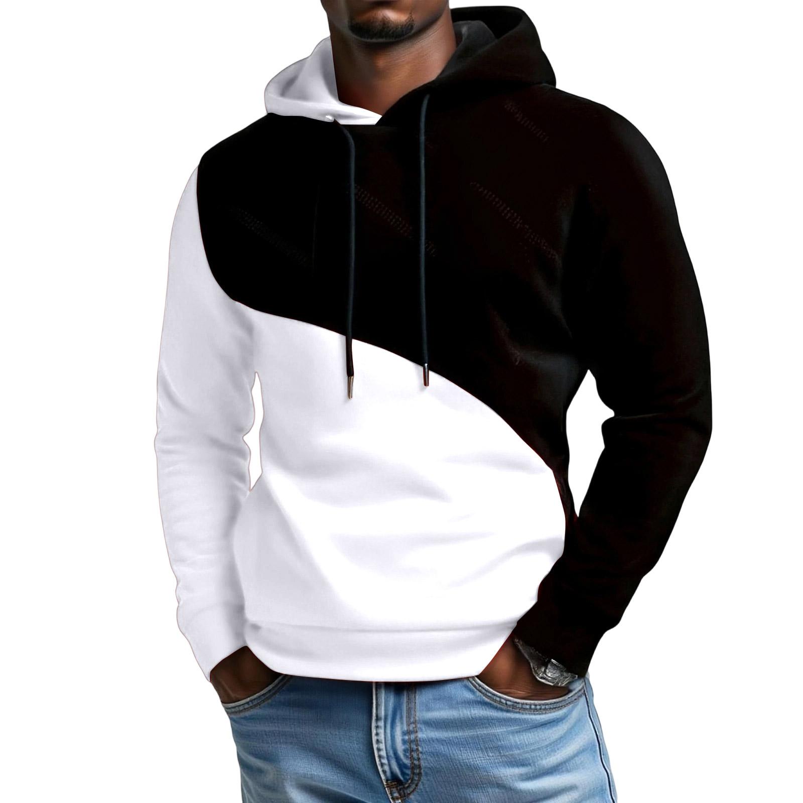 

Men s Sports Leisure Long Sleeves Hooded Hood Hoodie XL