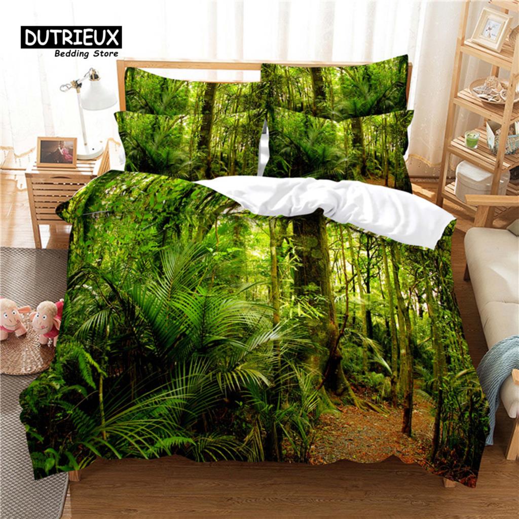 Beautiful Scenery Bedding Set, Wave 3Pcs Duvet Cover Set, Soft Comfortable Breathable Duvet Cover, For Bedroom Guest Room Decor