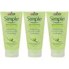Gel Lavant Visage Rafraîchissant Simple Doux pour la Peau 143,7g 5oz / 150ml Lot de 3