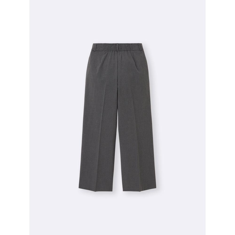 GU by Uniqlo Tuck Wide Check Pants