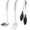 Nagao Tsubame-Sanjo Professional Kitchen Tool Set, 3 Pieces, 18-8 Stainless Steel, Made In Japan