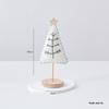 Nordic Style Wool Felt Mini Christmas Tree Ornament with Log Base