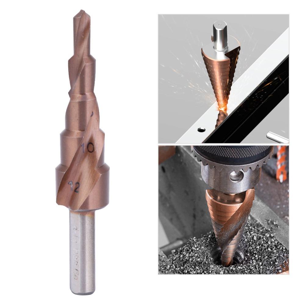 High Speed Steel M35 Hole Opening Tool Cobalt Coating Hole Reamer Pagoda Step Drill Bit  Large Bit