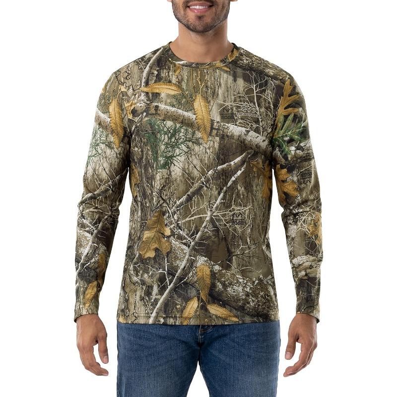 Realtree Men's 2 Pack Long Sleeve Performance Tees