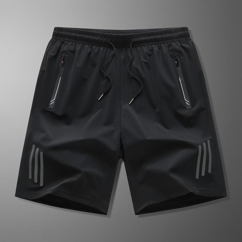 Quick-drying Sports Shorts, Men's Casual Pants, Five-point Ice Silk Shorts, Slippery Drape, Warp-knitted Fabric, Large Size Men's Pants L-8XL