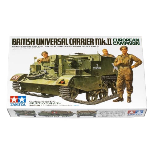 Tamiya 1/35 Military Miniature Series No.175 British Army Brengun Carrier European Front Plastic Model 35175