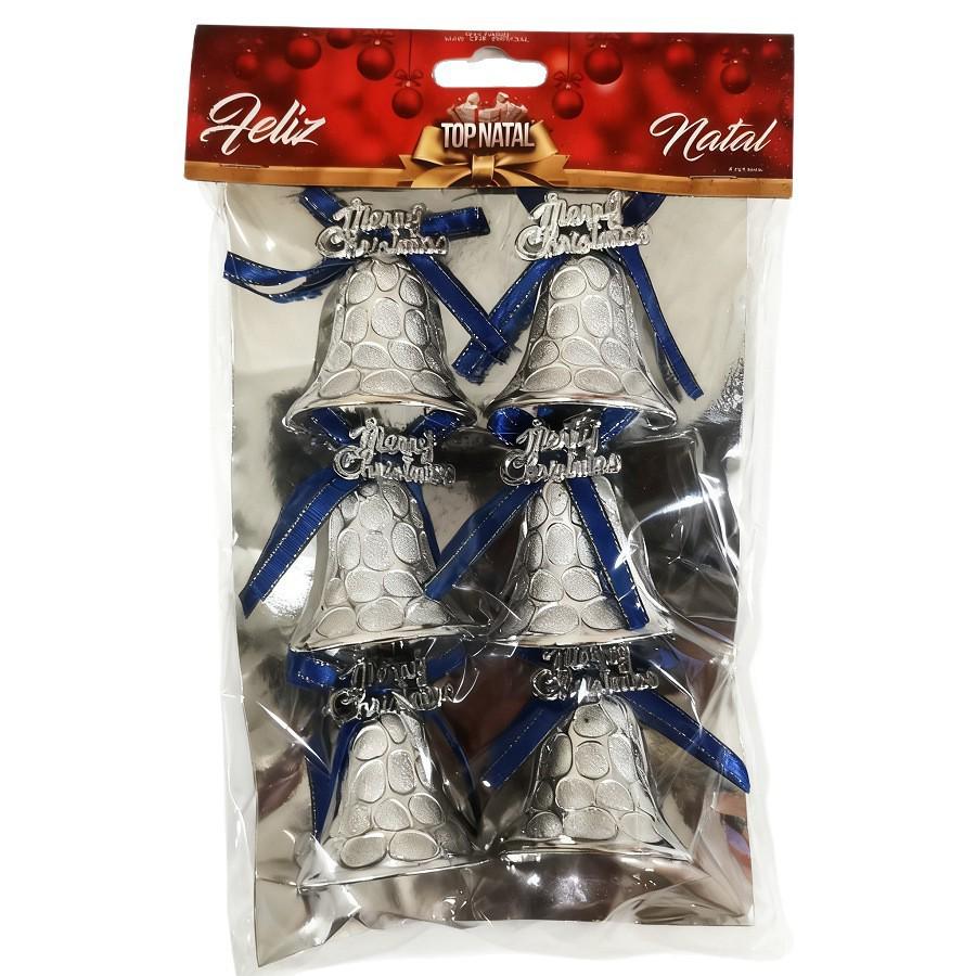 5cm Gold, Silver, Red Honeycomb Christmas Bells Hanging Tree Ornaments