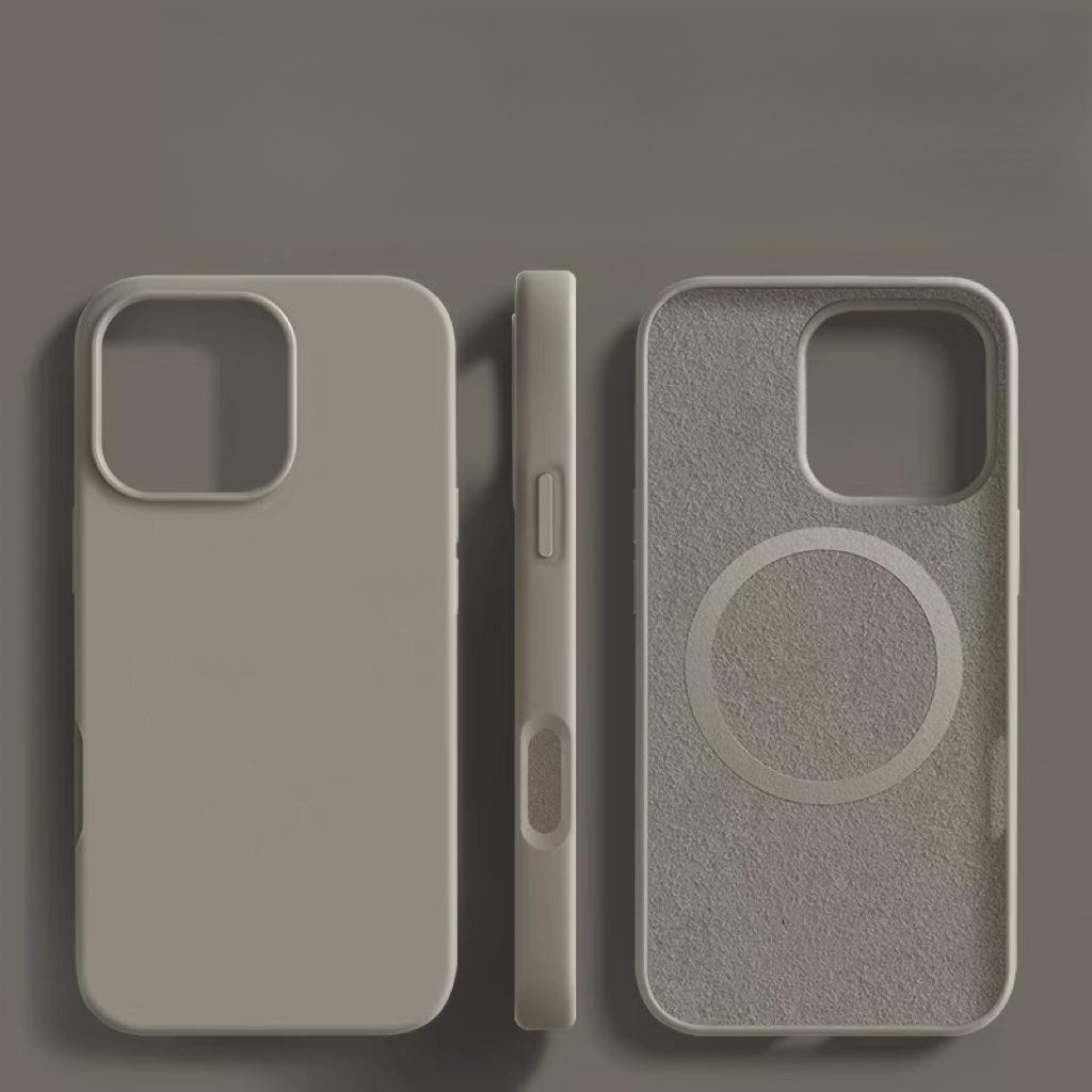 Liquid Silicone MagSafe Magnetic Suction Suitable for IPhone16PROMAX Mobile Phone Case Apple 15 Anti-fall Protection Case