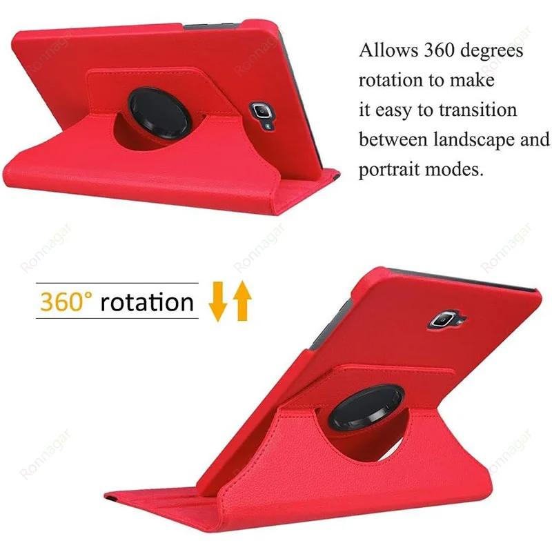 360° Rotating Tablet Case for Samsung Galaxy Tab A A6 10.1'' T580 Funda Smart Cover For Tab A8 10.5 X200 A7 Lite T220 Folio Capa