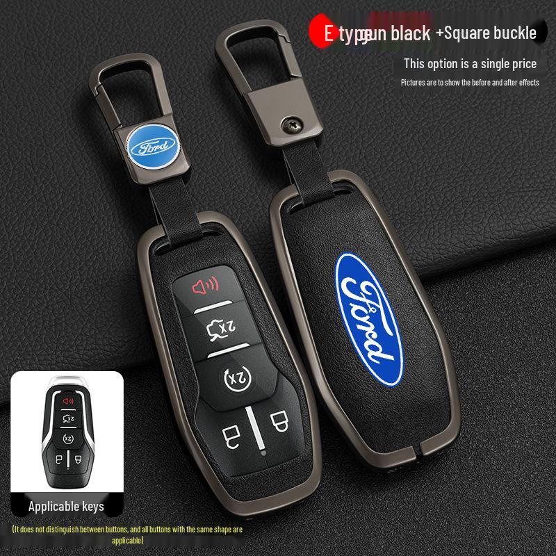 Ford Taurus Key Case for 2015-2017 Explorer Mustang - Metal Shell with Buckle