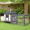 Chicken Coop Small Animal Pet Cage w/ Nesting Box Outdoor Run Wooden