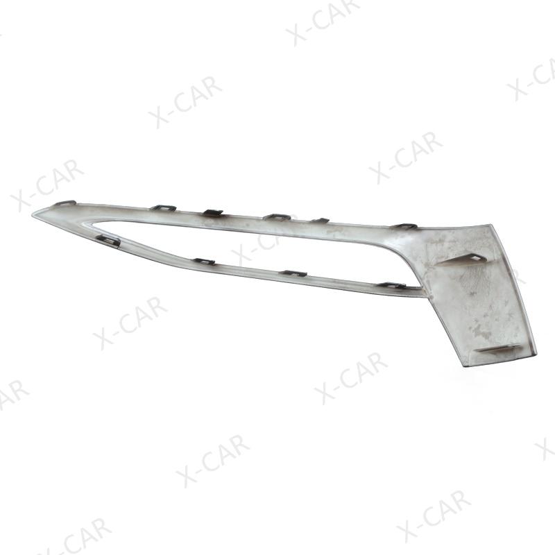 2PCS Black Chrome Front Bumper Day Light Fog Lamp Trim Cover Frame Cap For BMW 5 Series G30 G31 2018