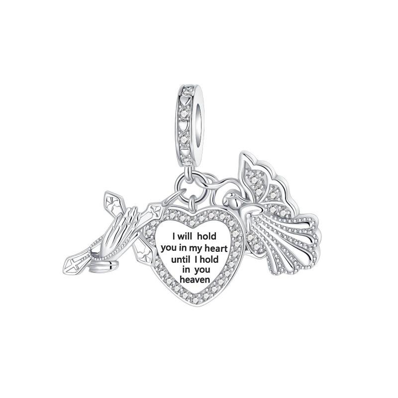Original Copper Religion Charms Cross Holy Mother Ring Beads Pendants Fit Bracelet Necklace Diy Jewelry Gift