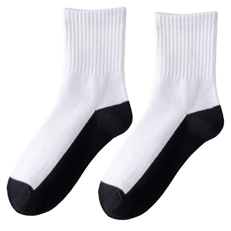 

Youth Athletic Crew Socks Kids Calf Length Socks for School Daily Activity Soft Breathable Teens Teenager Hosiery L чёрный