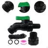 Rain Barrel Faucet Set Valve 3/4inch Sturdy Connector Garden Diverter Kit Water