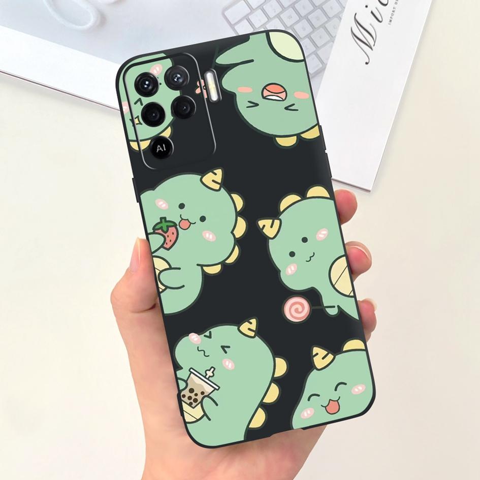 For OPPO Reno 5 5G Reno5 Pro Case CPH2201 Cute Painted Soft Silicone Covers Phone Cases For OPPO Reno 5 Pro Reno5 Lite 5Z Fundas