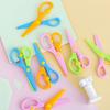 3/6pcs Plastic Safety Art Scissors Set, Suitable for Students' DIY Paper Cutting, Portable Small Scissors for School Art Projects