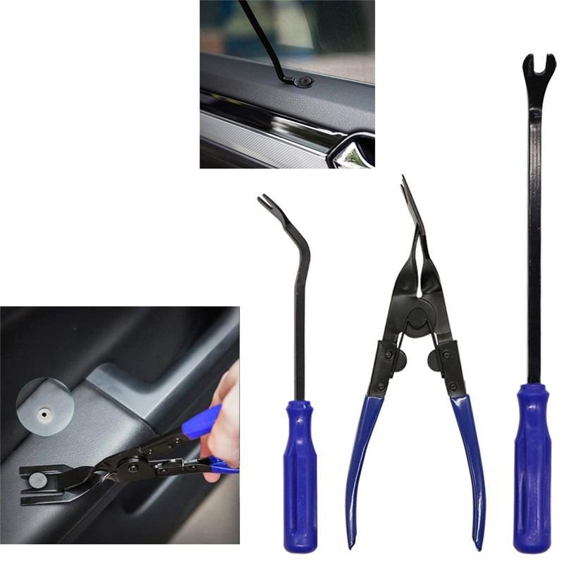 17Pcs Automotive Oil Seal Remover Tool Kit Car Interior Trim Disassembly Pry Tool O-Ring Puller Hooks Mechanic Hand Tools