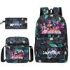 Kpop Dämonenjäger Kinderrucksack mit atmungsaktivem Oxford-Stoff für Schule und Freizeit