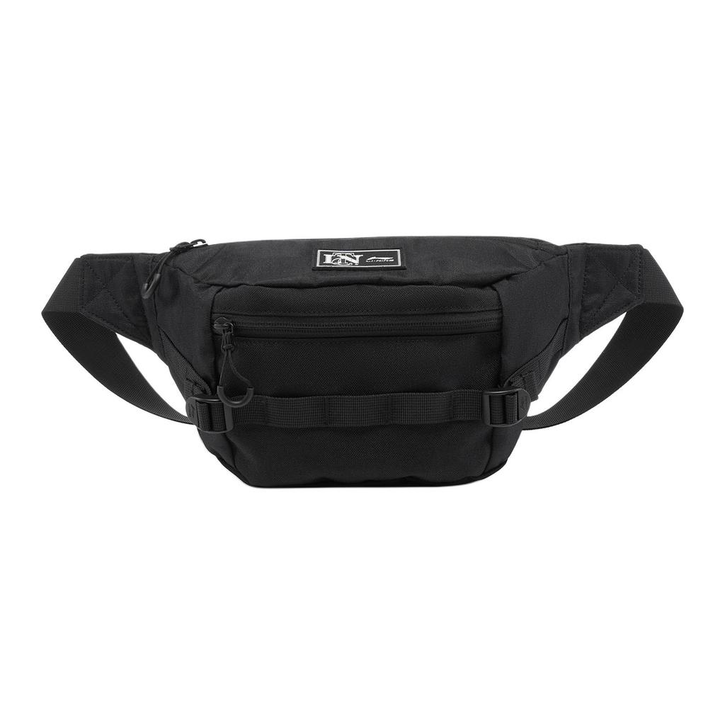 New LiNing Sports Life Collection Polyester One Shoulder Crossbody Fanny Pack Regular Unisex Black ABDV215-1