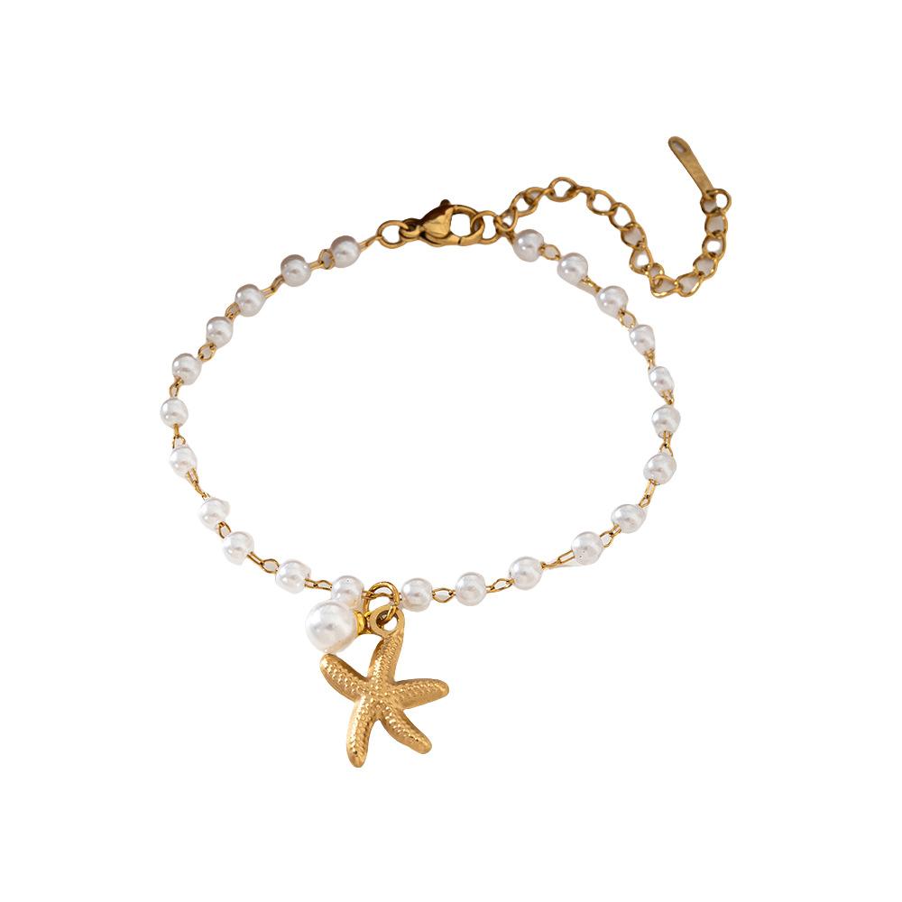 Summer New Necklace Female Starfish Shell Pendant Jewelry Light Luxury Fashion Niche High-end Accessories