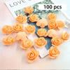 3cm Künstliche Blumen Handgefertigte Blumenmaterialien Schaumstoff Rosenköpfe Valentinstagsrose