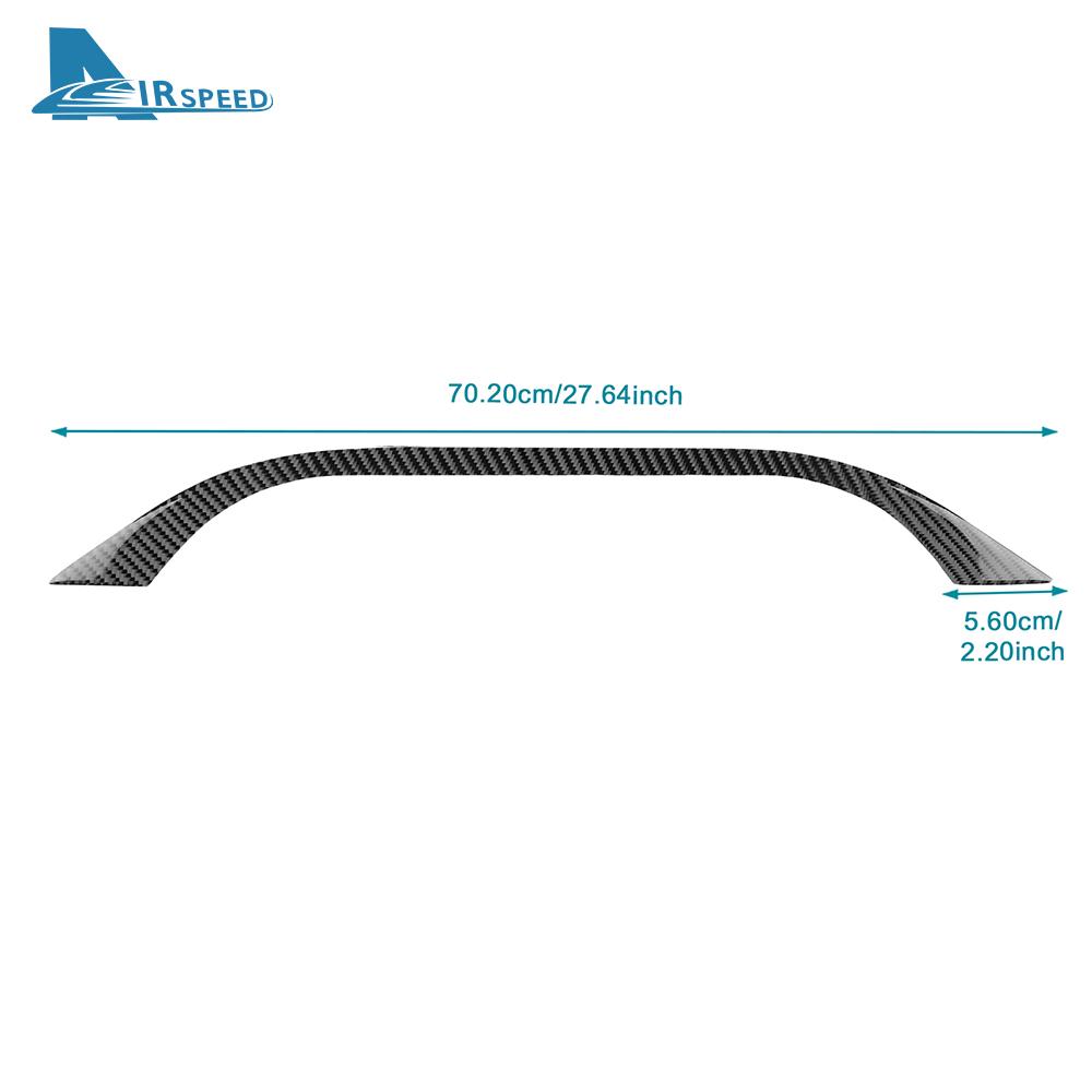 Real Soft Carbon Fiber For Toyota Prius 2016 2017 2018 2019 2020 2021 2022 LHD RHD Car Strip Above Instrument Panel Accessories