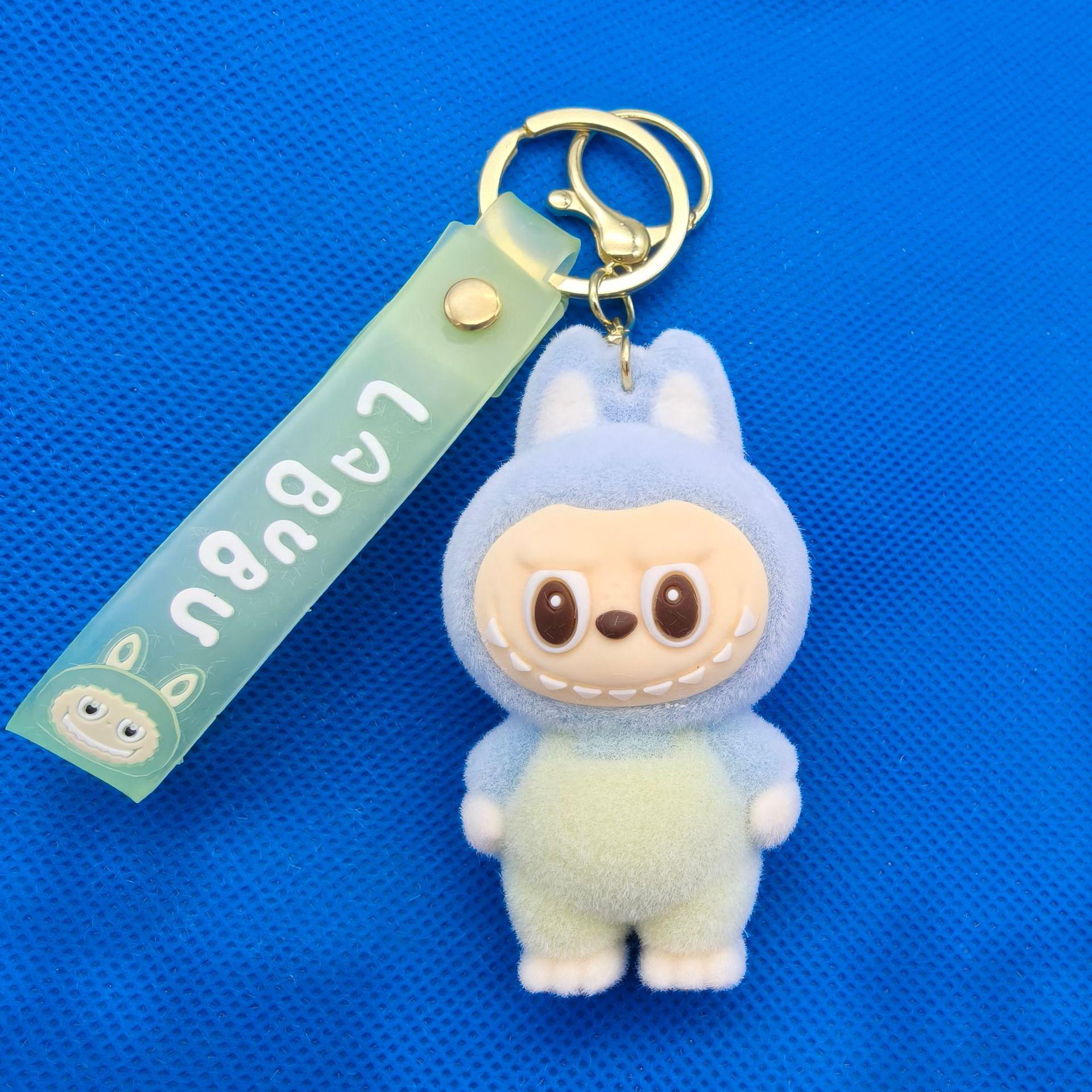 

Лабубу Лабубу Брелок Мультяшная Кукла с Выступающими Зубами Подвеска для Рюкзака Трансграничная Плюшевая Кукла жёлтый
