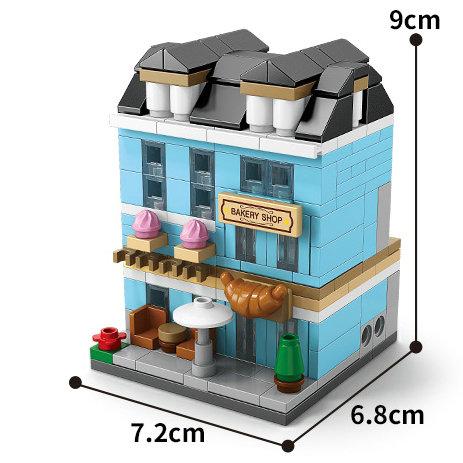 House Building Blocks Mini City Store Street View Snack Street Children'S Toys Boys And Girls Gifts Compatible With