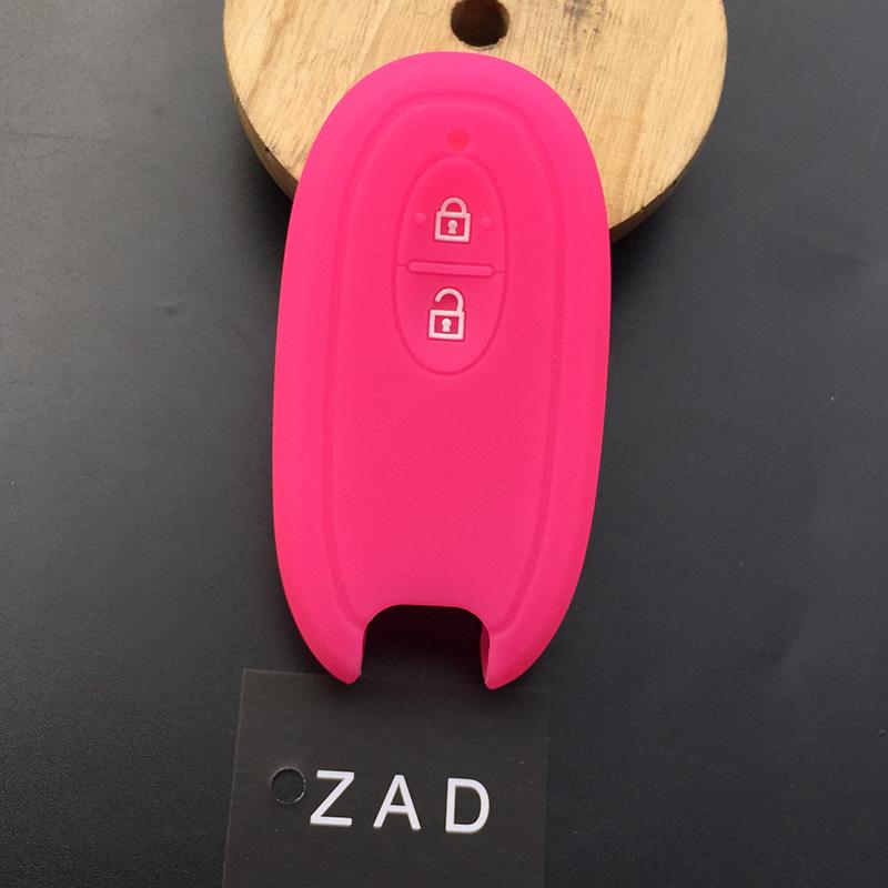 ZAD silicone rubber car key cover case skin protect keychain for   SUZUKI Swift Sport SX4 SCORSS grand vitara Wagon R stingray