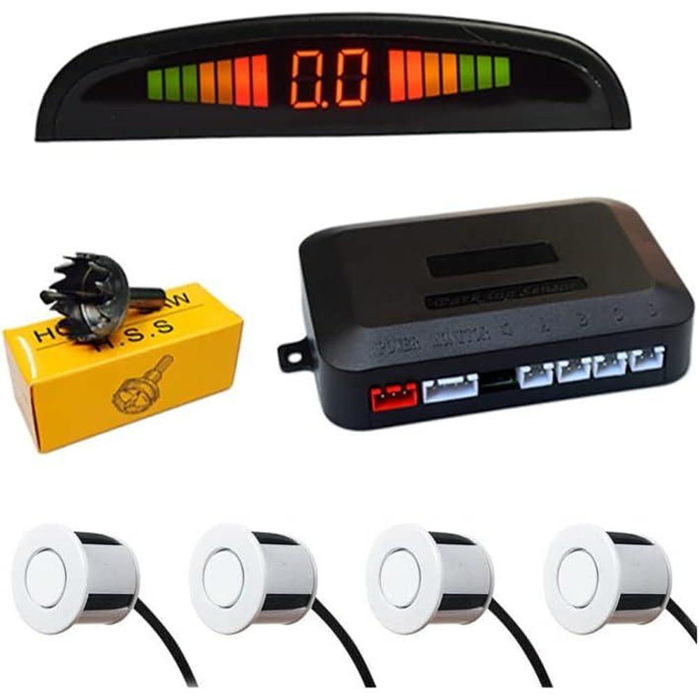 Car Parking Sensor System for 24V Vehicles, Buses Black ABS Backup Monitor Detector Assistant