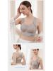 Women's Seamless Wire-Free Thin Cup Plus Size Sports Sleep Bra with Stylish Back