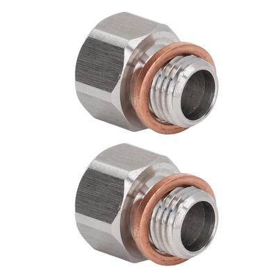 Metrischer Anschlussadapter, Automobil 1/8" NPT Innen auf M12x1.25 Außen Aluminiumlegierung Anschlussstück