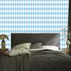 Harlequin Diamonds Wallpaper, White, Azure Background, for Living Room and Bedroom, 50x1000