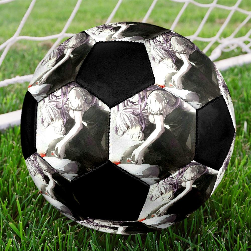 Soccer Ball Colorful Machine Stitched PVC Size 5 Team Training Competition Ready Durable High-Bounce Cool Sports Gift