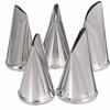 5Pcs Rose Frosting Tube Tips Stainless Steel Nozzles Pastry 3D Wedding Cake Russia Trim Tool