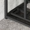 Bike Rack 3 Bike Parking Stand With Top Basket 4 Hooks 90 X 54 X 100 Cm Black