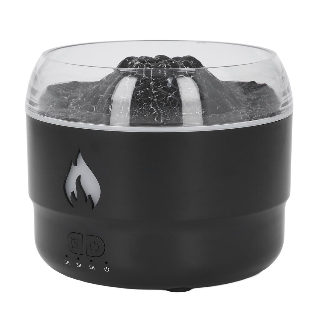 Diffusore di Oli Essenziali a Fiamma 280ml Umidificatore Luce LED a 7 Colori Diffusore Silenzioso per Aromaterapia per Casa Camera da Letto Ufficio