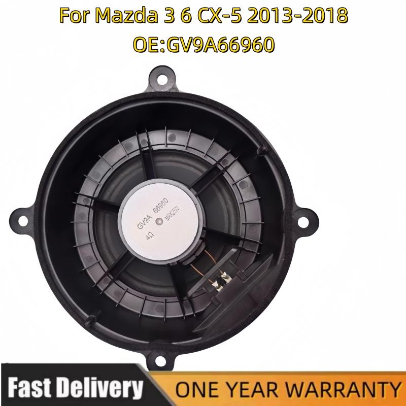 Black Front Door Speaker Horn Assembly For Mazda 3 6 For CX-5 2013-2018 KD4766960 Replacement Car Part