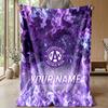 Custom Text Flannel Throw Blanket, Lightweight Cozy Bed Sofa BlanketAustria Wien FC