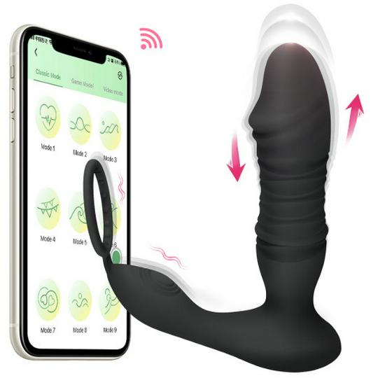 Men's Prostate Massager & Unisex Vibrating Thrusting Toy