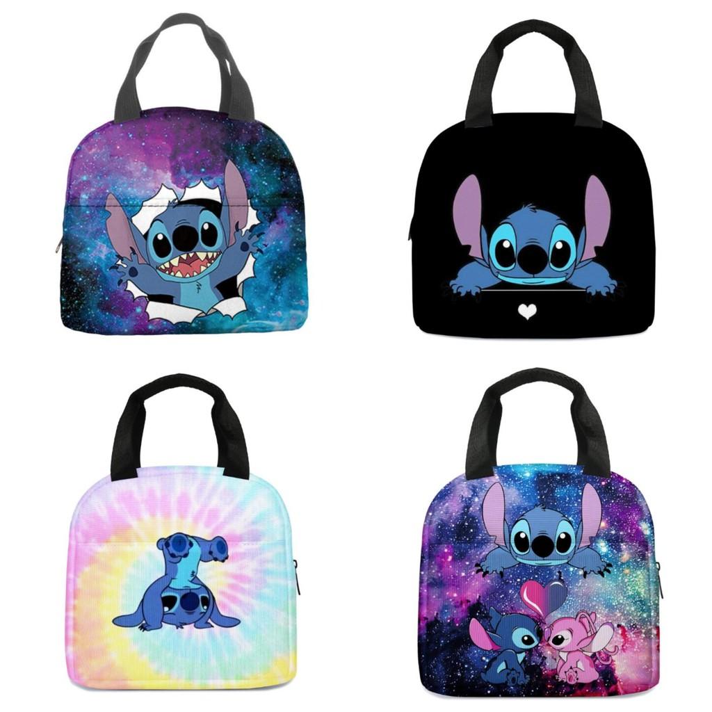 Stitch Lunch Cartoon Bag Oxford Insulated Lunchbox Aluminium Foil Bags Picnic