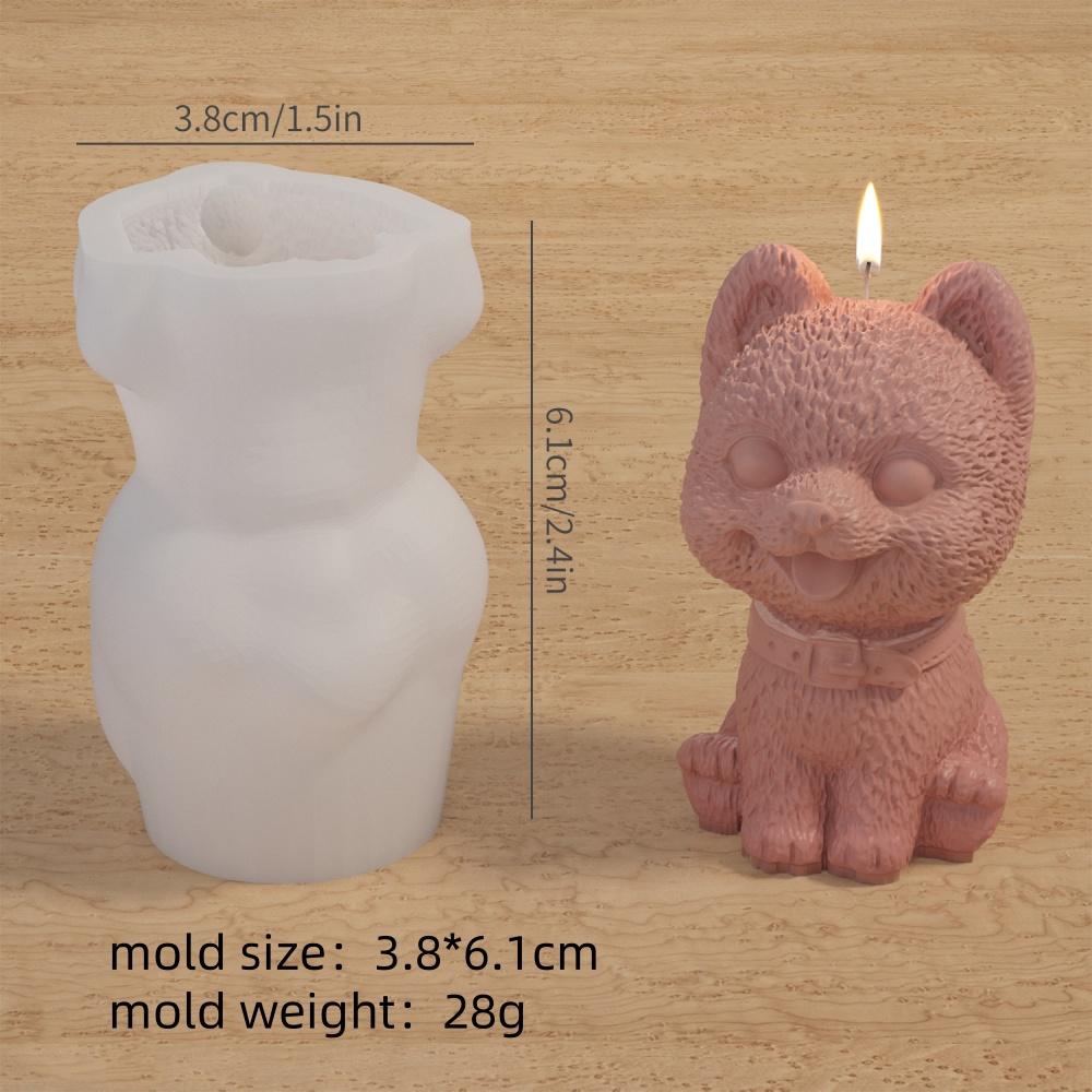 DIY Dog Candle Silicone Mold Cute 3D Animal Aromatherapy Candle Resin Mold Making Cute Gift Table Decorations