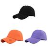 Stylish Hole Baseball Cap Solid Color Wool Duck Tongue Cap Versatile Sunscreen Hat Spring Duck Tongue Hat Wholesale Orange