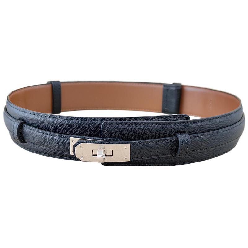 Leather Wide Simple Belt For Women Adjustment For Dress And Coat Styling Gift